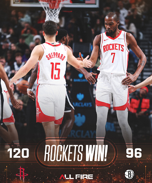 01月02日 NBA常规赛 火箭vs篮网 全场录像及集锦