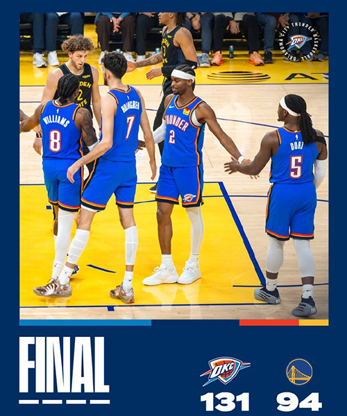01月03日 NBA常规赛 雷霆vs勇士 全场录像及集锦