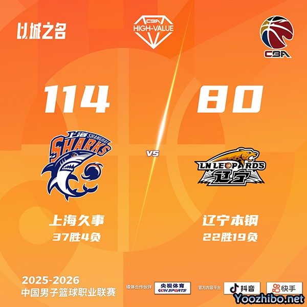 上海vs辽宁 全场录像