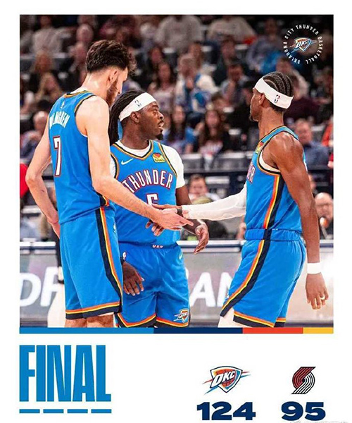 01月01日 NBA常规赛 开拓者vs雷霆 全场录像及集锦