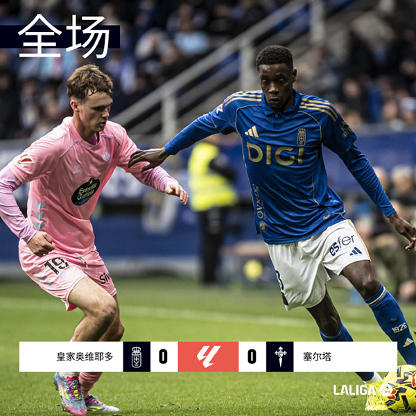 互交白卷！皇家奥维耶多主场0-0逼平塞尔塔，保级大战无果收场