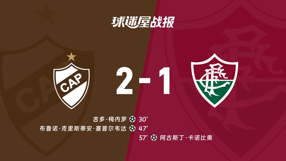 【解放者杯1/4决赛】普拉滕斯vs弗鲁米嫩塞比赛结果:普拉滕斯(2-1)弗鲁米嫩塞比分战报(2026年09月16日)