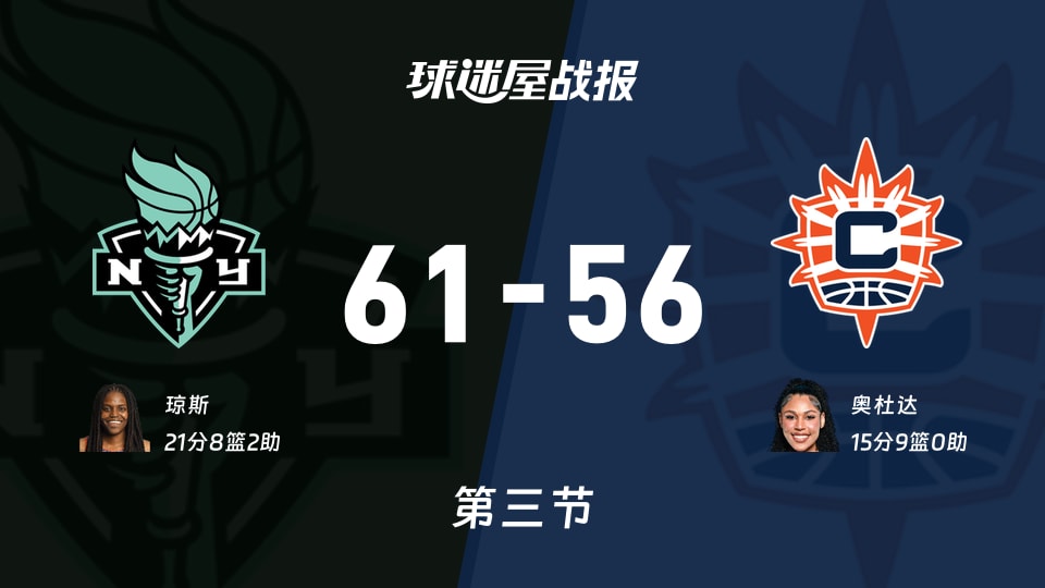 自由人vs阳光：三节战罢，自由人61-56阳光，琼斯得到21分