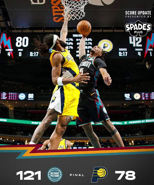 01月18日 NBA常规赛 步行者vs活塞 全场录像及集锦