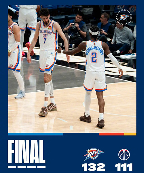 03月22日 NBA常规赛 雷霆vs奇才 全场录像及集锦