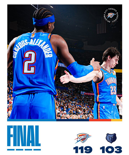 12月23日 NBA常规赛 灰熊vs雷霆 全场录像及集锦