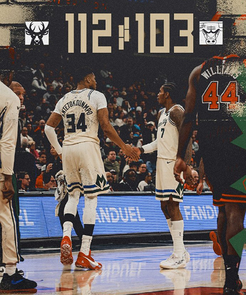 12月28日 NBA常规赛 雄鹿vs公牛 全场录像及集锦