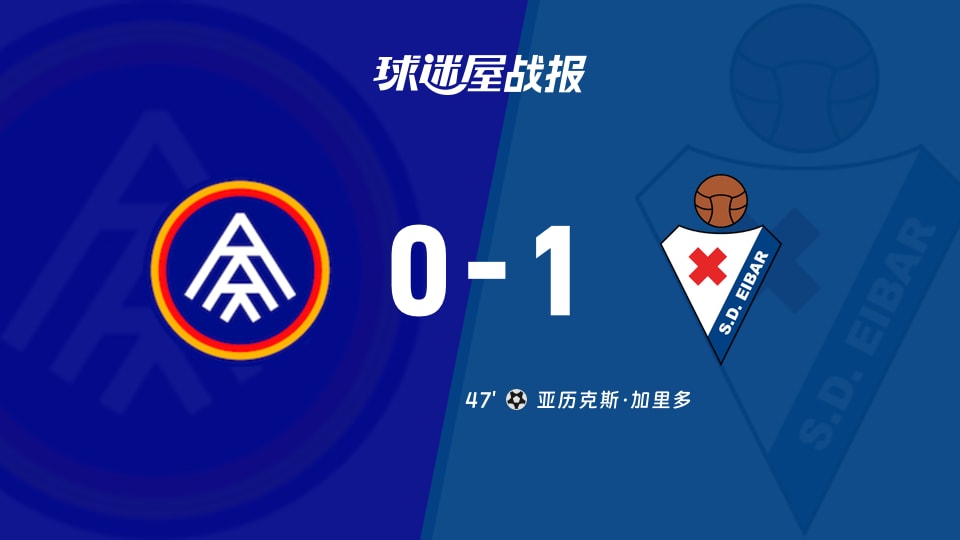 【西乙联赛第3轮】安道尔FCvs埃瓦尔比赛结果:安道尔FC(0-1)埃瓦尔比分战报(2026年08月30日)
