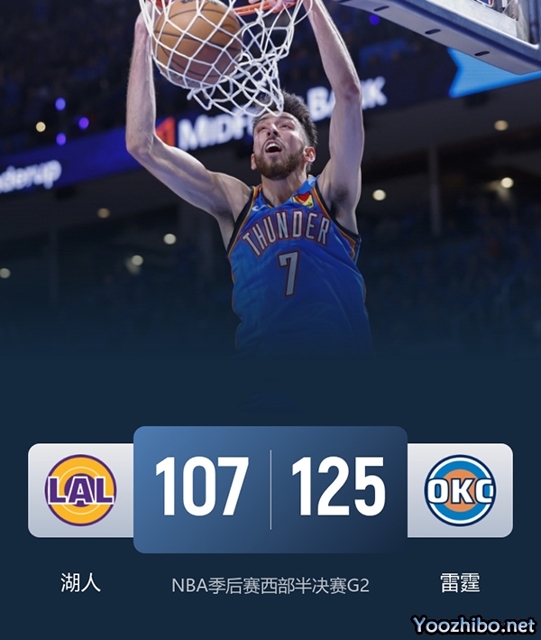 湖人vs雷霆 全场录像