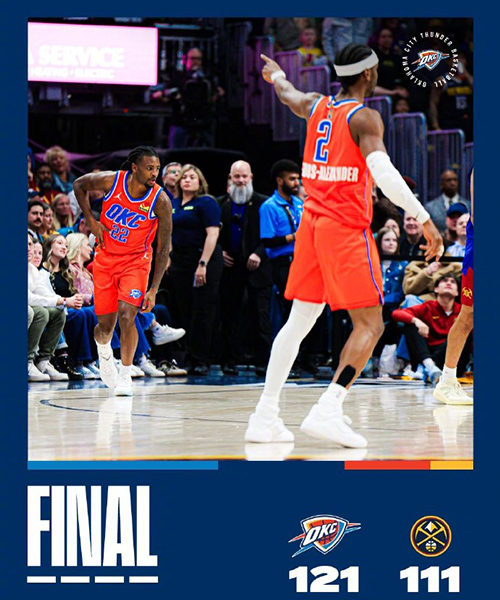 02月02日 NBA常规赛 雷霆vs掘金 全场录像及集锦