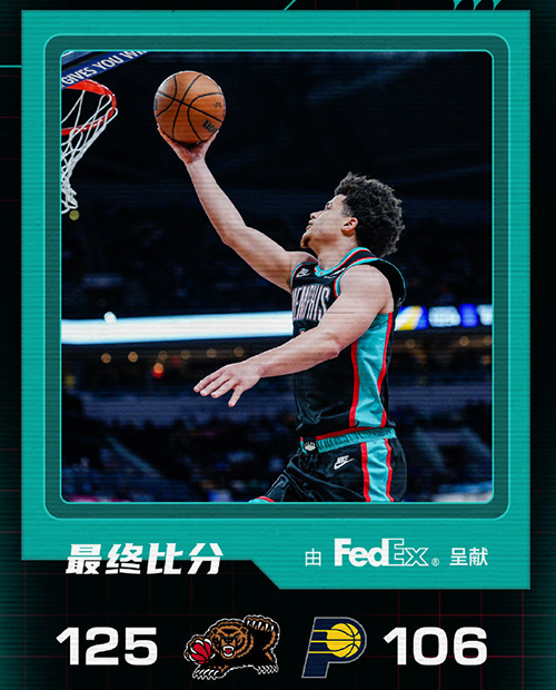 03月02日 NBA常规赛 灰熊vs步行者 全场录像及集锦