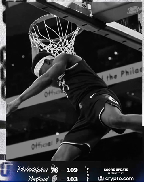 03月16日 NBA常规赛 开拓者vs76人 全场录像及集锦