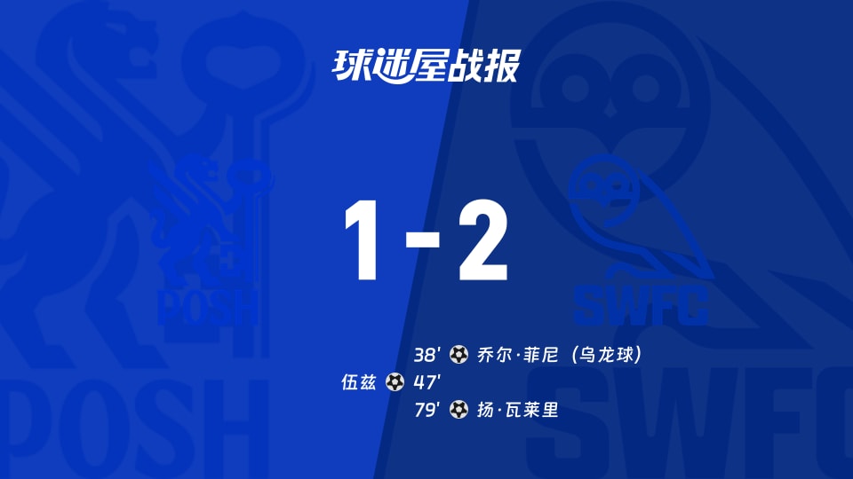 【英甲联赛第5轮】彼得堡联vs谢周三比赛结果：彼得堡联(1-2)谢周三比分战报(2026年09月05日)