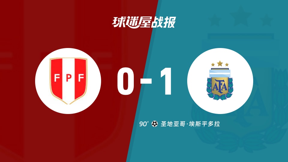 【国际友谊九月】秘鲁U19vs阿根廷U19比赛结果:秘鲁U19(0-1)阿根廷U19比分战报(2026年09月24日)