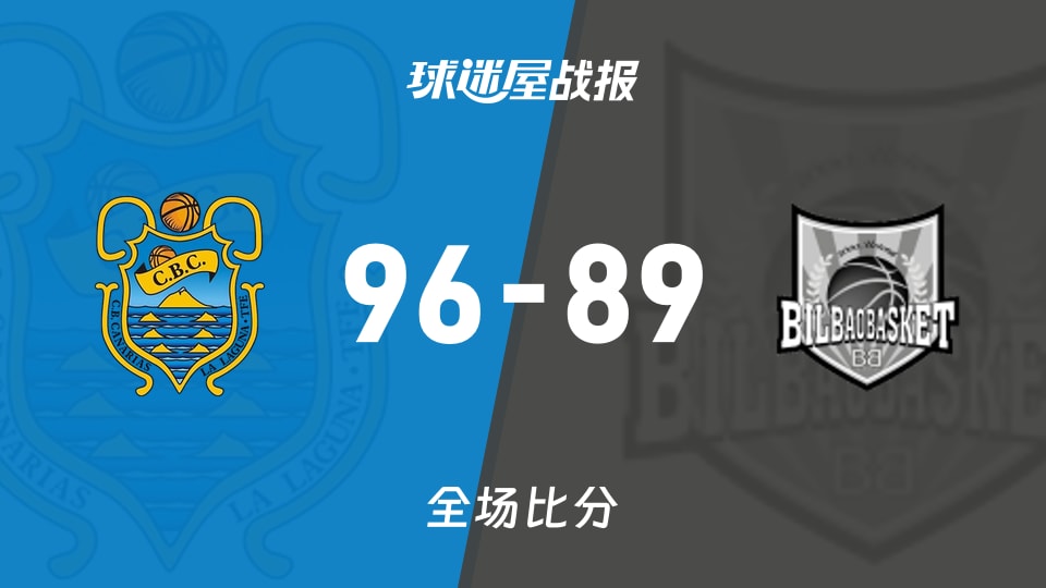 俱乐部友谊赛常规赛:特内里费以96-89战胜毕尔巴鄂,