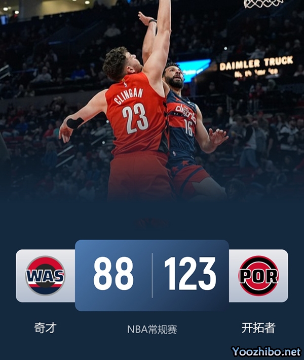 奇才vs开拓者 全场录像