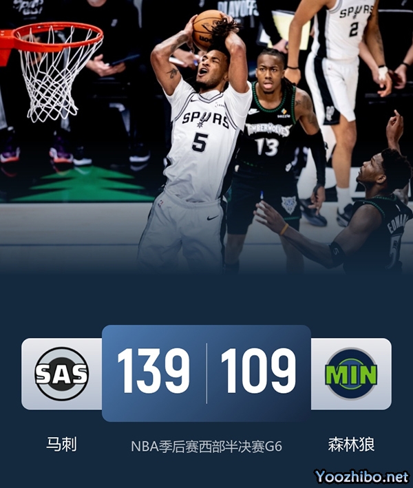 马刺vs森林狼 全场录像