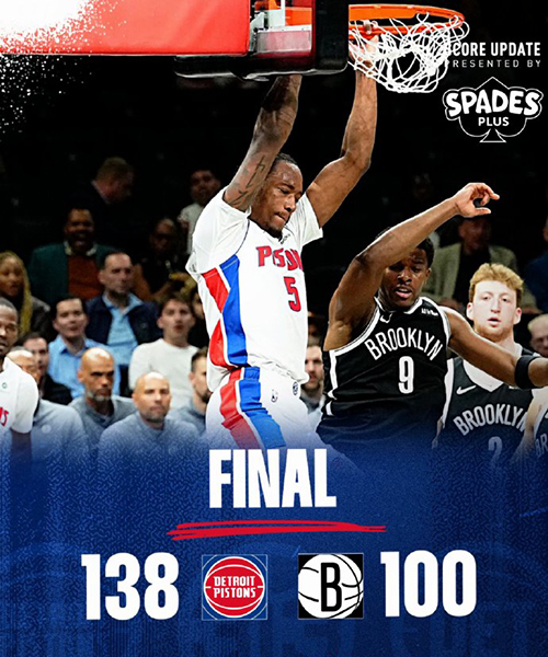 03月11日 NBA常规赛 活塞vs篮网 全场录像及集锦
