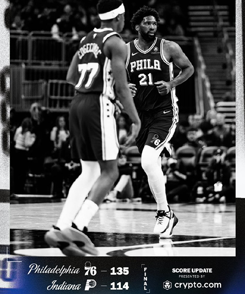 02月25日 NBA常规赛 76人vs步行者 全场录像及集锦
