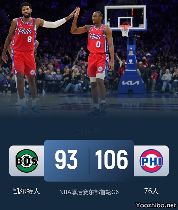 凯尔特人vs76人 全场录像