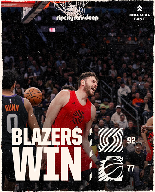 02月23日 NBA常规赛 开拓者vs太阳 全场录像及集锦