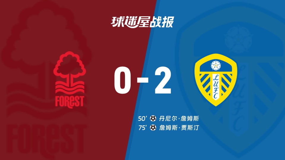 【英联杯第二圈】诺丁汉森林vs利兹联比赛结果：诺丁汉森林(0-2)利兹联比分战报(2026年08月26日)