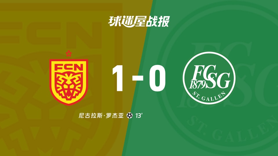 【欧协联附加赛】北西兰vs圣加仑比赛结果:北西兰(1-0)圣加仑比分战报(2026年08月21日)