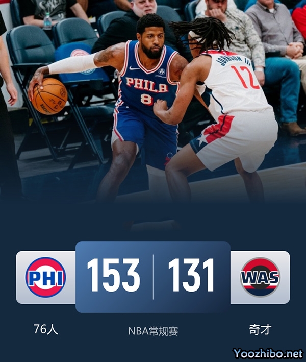 76人vs奇才 全场录像
