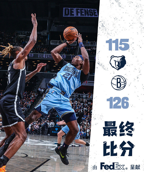 03月10日 NBA常规赛 灰熊vs篮网 全场录像及集锦