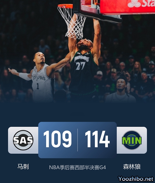马刺vs森林狼 全场录像