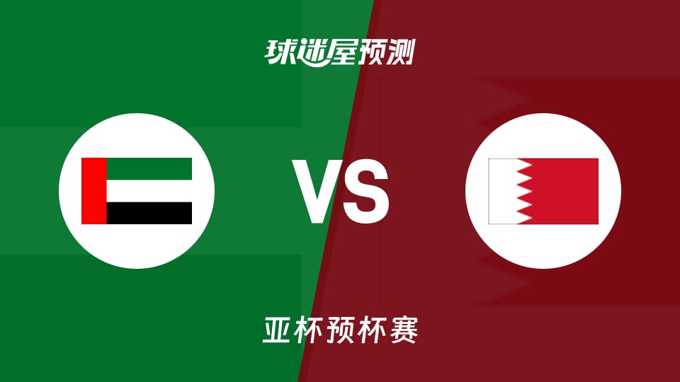 亚杯预比赛前瞻:阿联酋vs巴林预测分析(2026年08月29日)