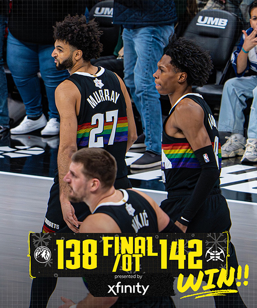 12月26日 NBA圣诞大战 森林狼vs掘金 全场录像及集锦