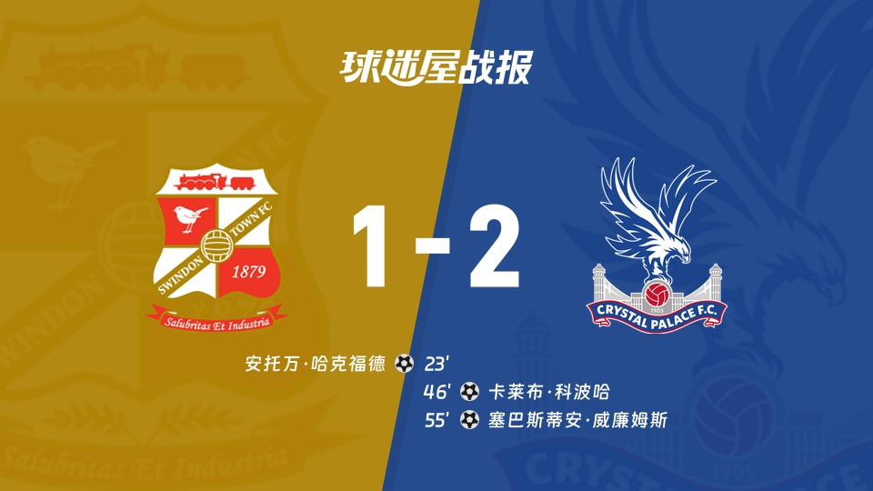 【英锦赛分组赛南】斯文登vs水晶宫U21比赛结果:斯文登(1-2)水晶宫U21比分战报(2026年09月16日)
