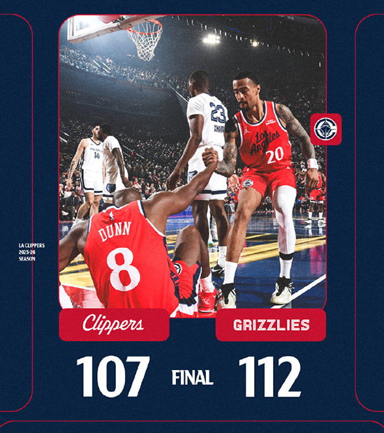 11月29日 NBA杯小组赛西部 灰熊vs快船 全场录像及集锦