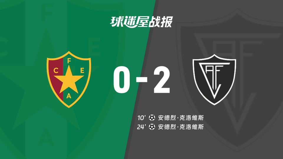 【葡超联赛第7轮】阿马多拉之星vs维塞乌比赛结果：阿马多拉之星(0-2)维塞乌比分战报(2026年09月20日)