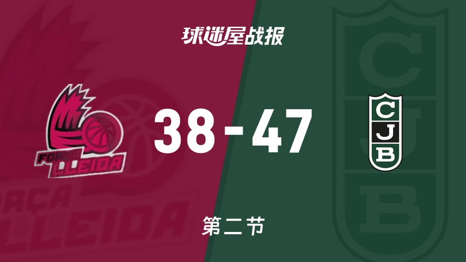 莱里达vs尤文图特：次节战罢，莱里达38-47尤文图特