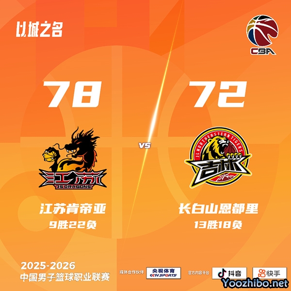 江苏vs吉林 全场录像