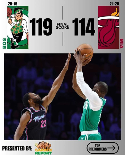 01月16日 NBA常规赛 凯尔特人vs热火 全场录像及集锦