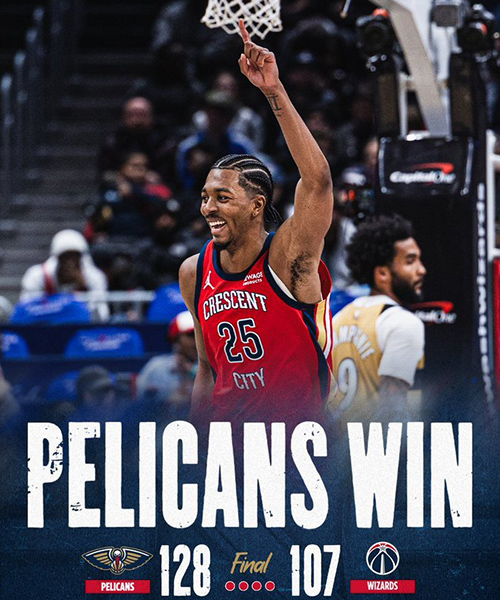 01月10日 NBA常规赛 鹈鹕vs奇才 全场录像及集锦