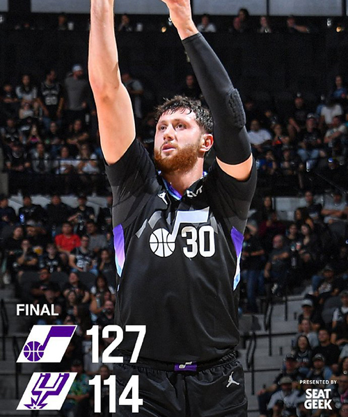 12月28日 NBA常规赛 爵士vs马刺 全场录像及集锦