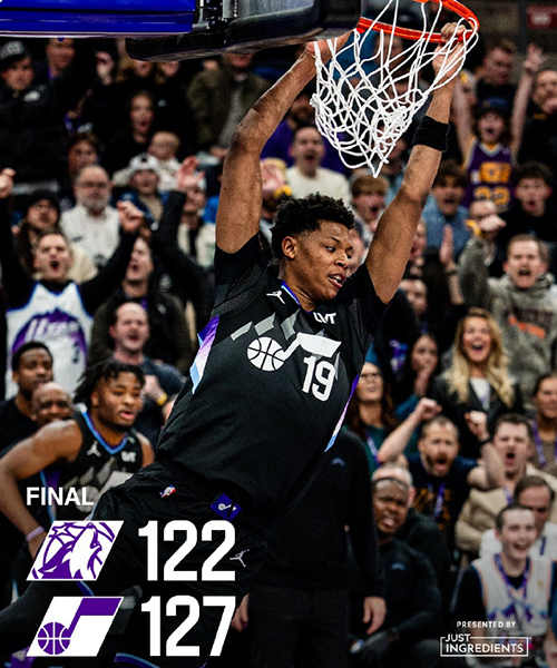 01月21日 NBA常规赛 森林狼vs爵士 全场录像及集锦
