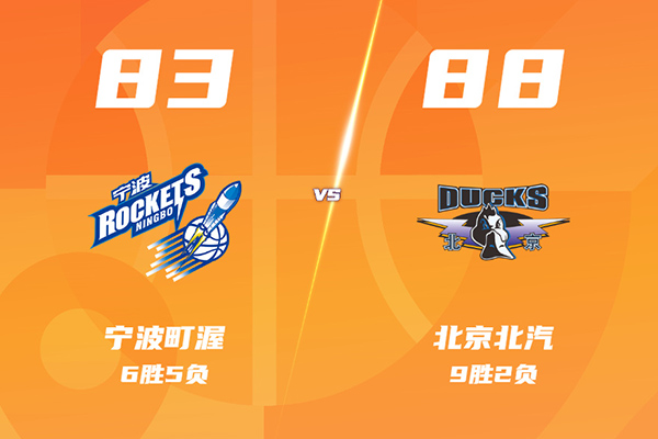 01月06日 CBA常规赛 宁波vs北京 全场录像及集锦