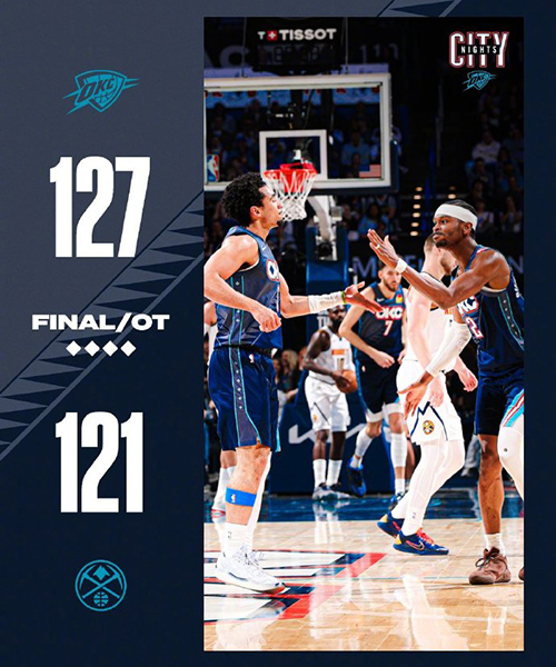 02月28日 NBA常规赛 掘金vs雷霆 全场录像及集锦