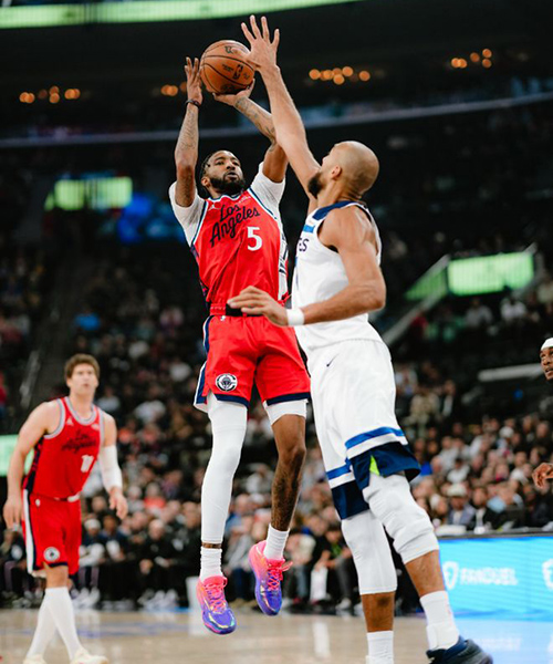 双枪扛起进攻大旗 <a href=/lanqiu/timberwolves/ target=_blank class=infotextkey>森林狼</a>94-88力克残阵快船,延续客场势头