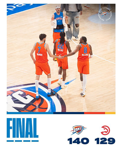 12月30日 NBA常规赛 老鹰vs雷霆 全场录像及集锦