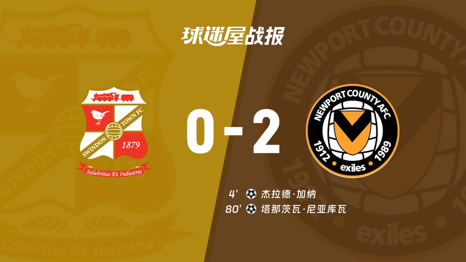 【英锦赛分组赛南】斯文登vs纽波特郡比赛结果:斯文登(0-2)纽波特郡比分战报(2026年09月23日)