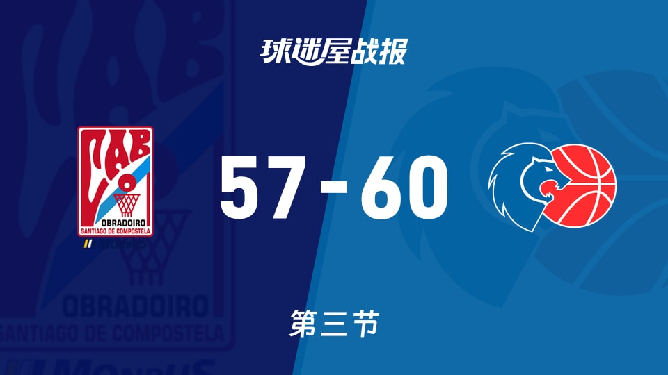 俱乐部友谊赛常规赛:三节结束,卢戈以60-57领先奥布拉多