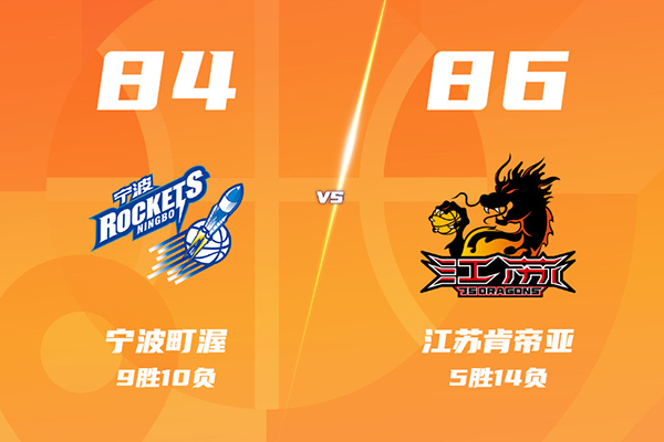 江苏86-84险胜宁波,庞峥麟27分,吴羽佳准绝杀
