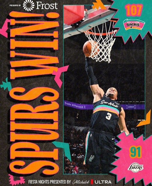01月08日 NBA常规赛 湖人vs马刺 全场录像及集锦