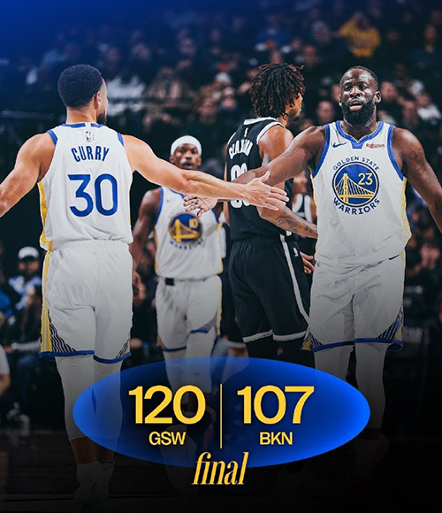 12月30日 NBA常规赛 勇士vs篮网 全场录像及集锦
